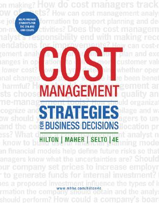 Read Cost Management: Strategies for Business Decisions - Ronald W. Hilton | ePub