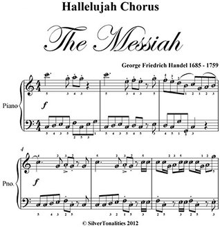 Download Hallelujah Chorus Handel Easy Elementary Piano Sheet Music - Georg Friedrich Händel file in ePub